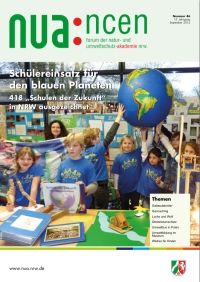 Titel der NUAncen-Ausgabe Nr. 46: Schülereinsatz für den blauen Planeten - 418 'Schulen der Zukunft' in NRW ausgezeichnet