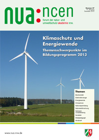 Titel der NUAncen-Ausgabe Nr. 47: Klimaschutz und Energiewende